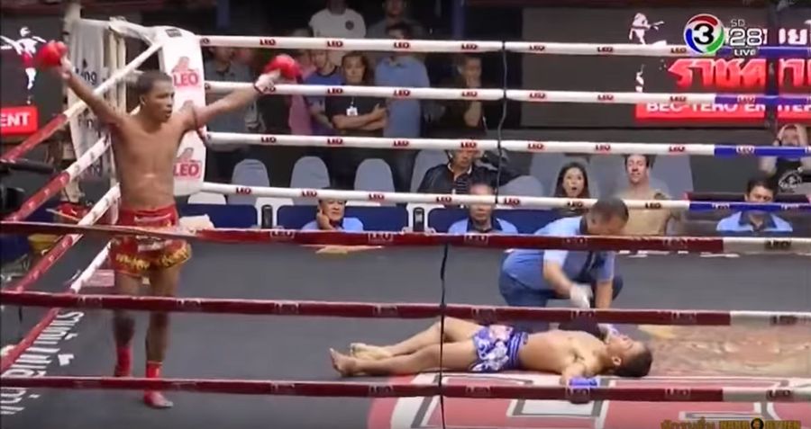 Muay Thai Fighter Lands The Face-Kick Knockout Of A Lifetime