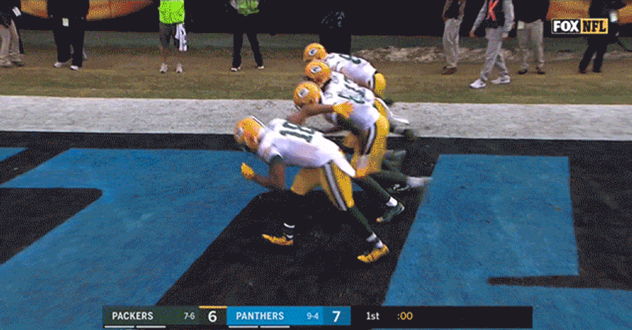 The Packers Racewalked After Scoring A Touchdown