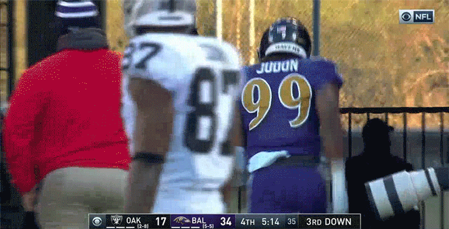 Matthew Judon Makes Derek Carr's Life Hell With Three Consecutive Sacks