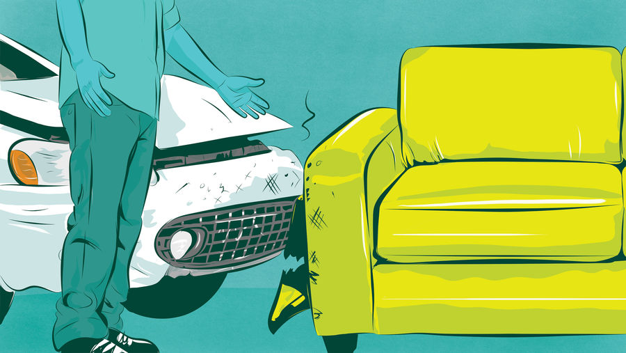 Who&#39;s Responsible When A Couch In The Road Causes An Accident? 
