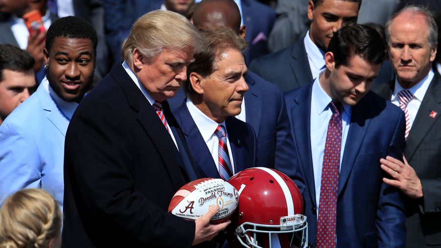Report: Trump-Signed Alabama Football Caused White House Drama, And Now Nobody Knows Where It Is