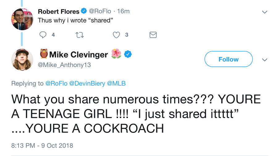 Mike Clevinger Is Just Ridiculously Angry At Robert Flores For Sharing A Silly Video