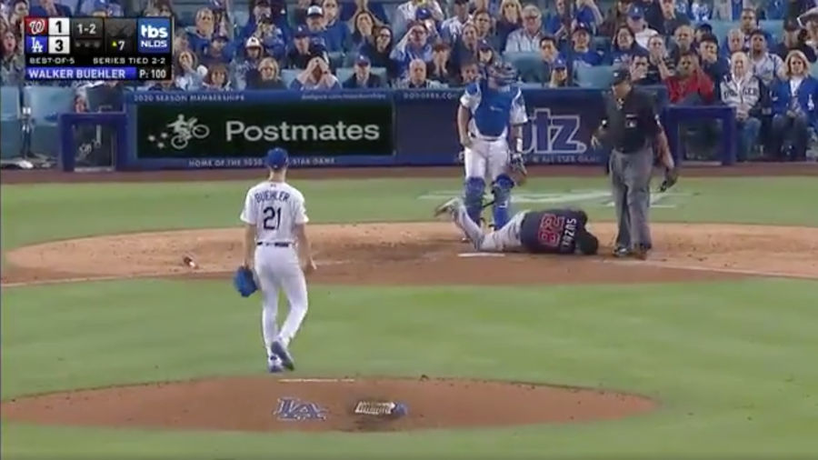 Kurt Suzuki Leaves NLDS Game 5 After Taking Deflected Fastball To The Face
