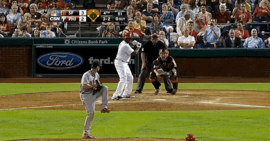 Ryan Howard Drives In Two On Check Swing