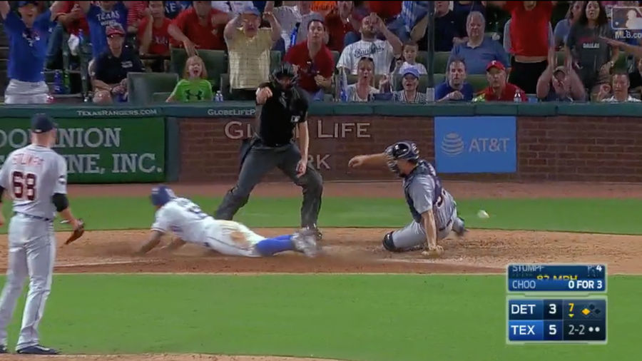 Rougned Odor Executes Straight Steal Of Home On Run-Scoring Balk