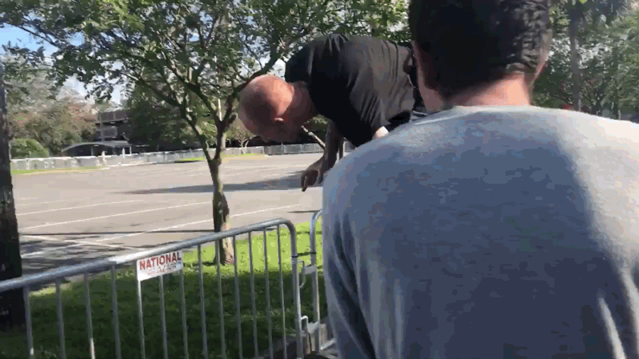The Sports Highlight Of The Day Is This Jackass Richard Spencer Fan Trying To Clear A Fence [Update]