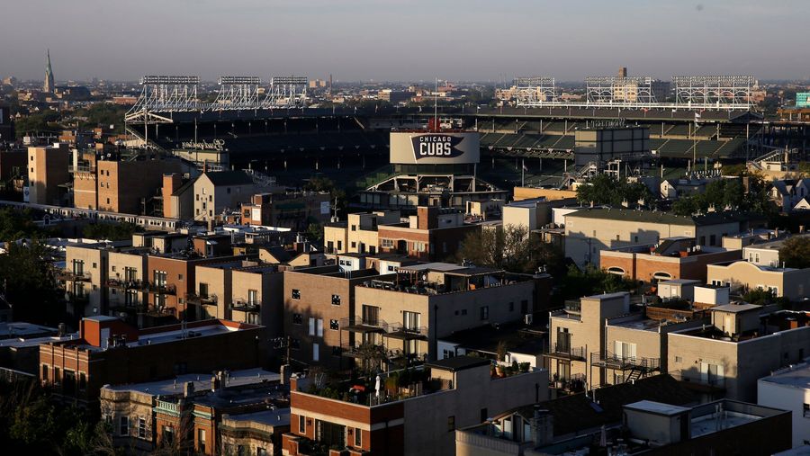 Cubs Fans Began Gathering In Wrigleyville Just After Dawn
