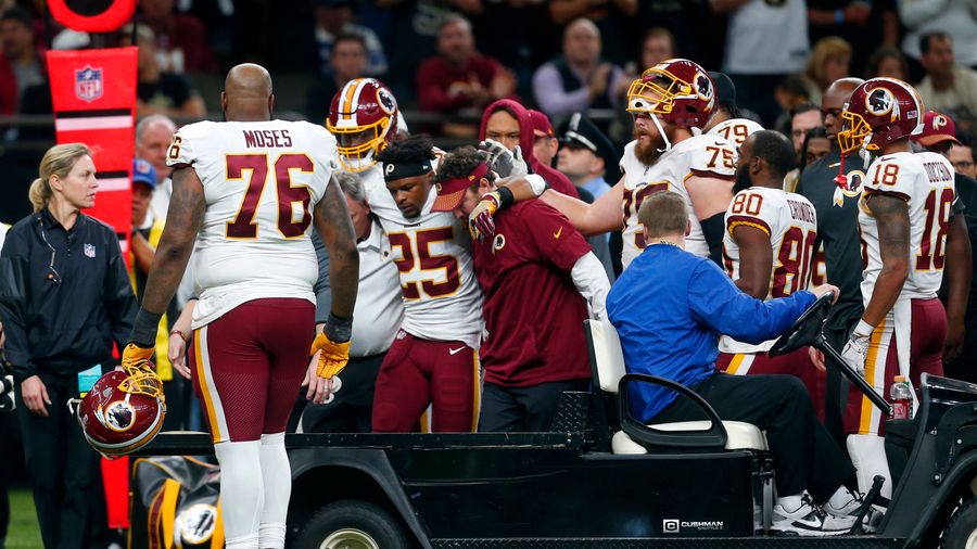 Skins' Chris Thompson Out For Season After Suffering Gruesome Broken Leg