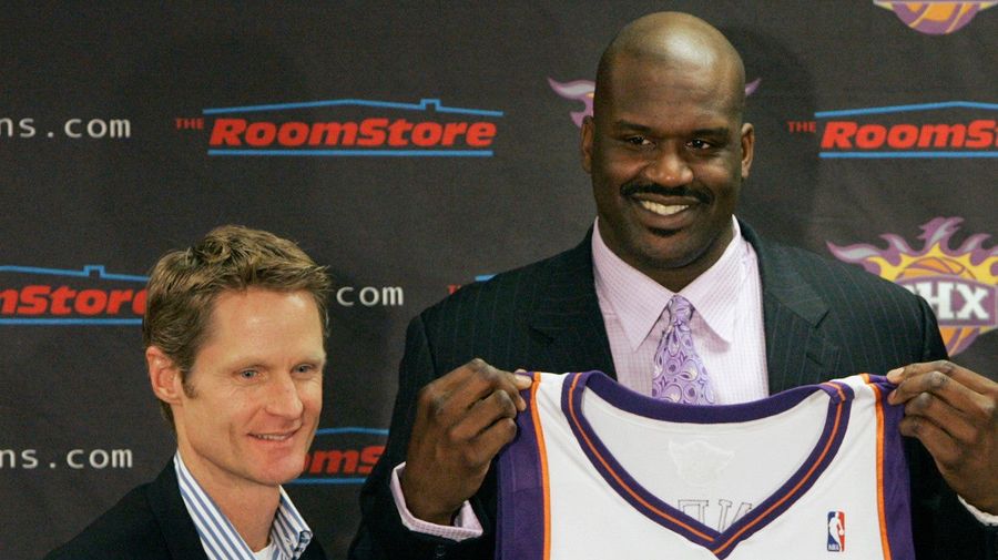 Steve Kerr Tentatively Reminds Shaq Of Obligation To Kiss Kerr's Cheese-Covered Feet