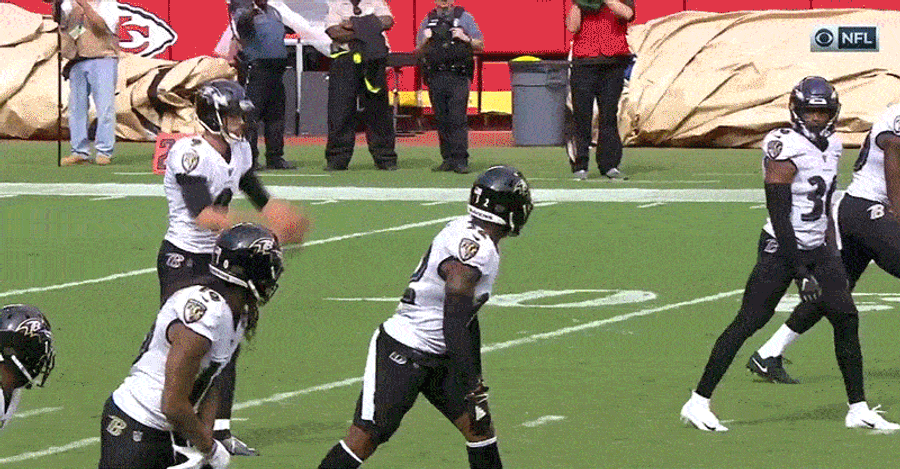 The Ravens Deployed A Neat Drop Kick To Save A Timeout
