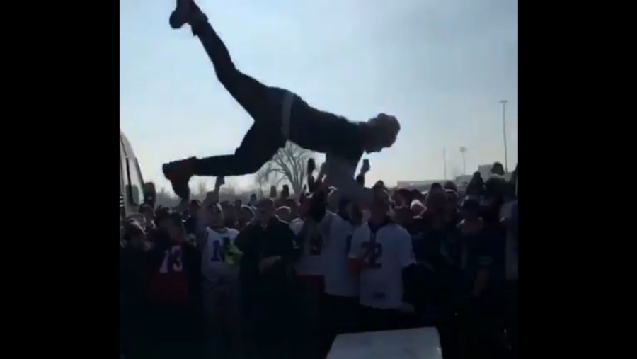 Bills Fan Knocked Cold In Collision With Good Old Human Frailty