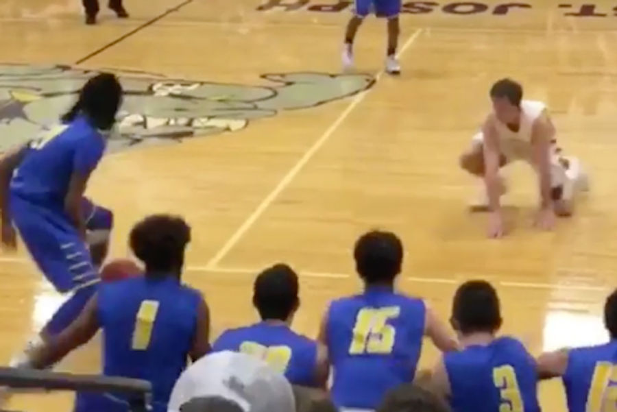 Deluded Young Baller Gets Owned, Begs For More, Is Sent To Floor