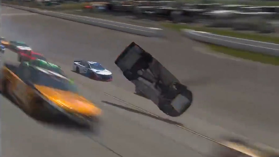 SEE IT! NASCAR's Joey Logano does big flip at Talladega