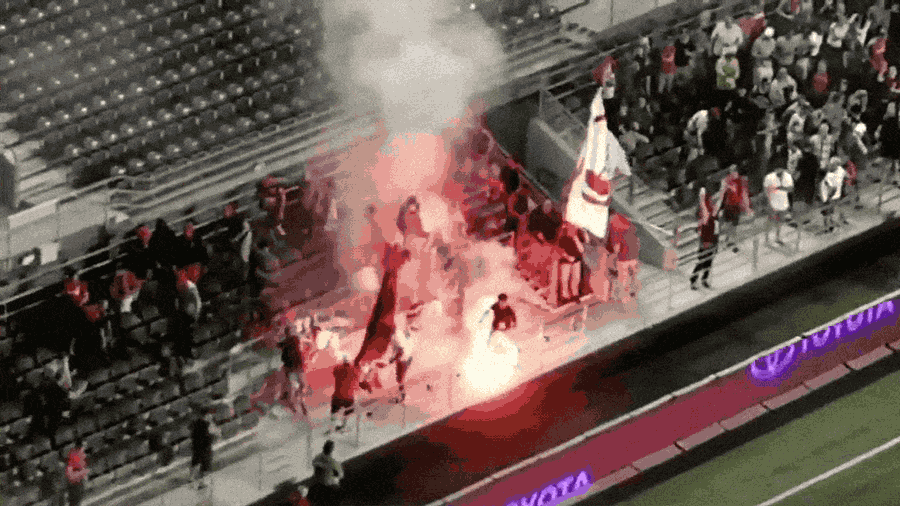 Way-Too-Hardcore Toronto FC Supporters Started A Fire In Their Opponent&#39;s Stadium [Update]