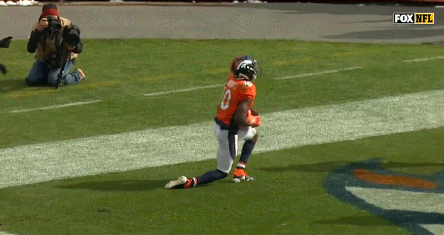 Emmanuel Sanders's Finger-Wag Celebration Cost The Broncos Dearly