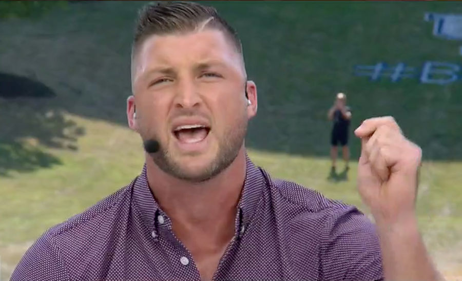 Just Tim Tebow Hootin' And Hollerin' About "Selfish Culture" On <i>First Take</i>