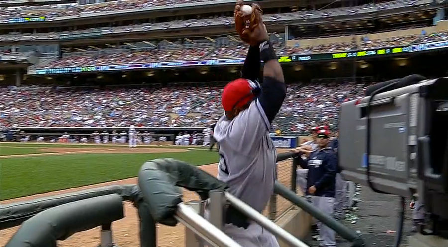 Yankees&#39; Zelous Wheeler Makes Terrific But Meaningless Catch In Dugout