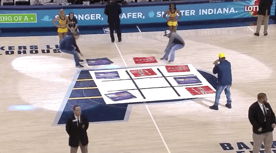 Pacers Fans Play The Most Infuriating Game Of Tic-Tac-Toe In Human History