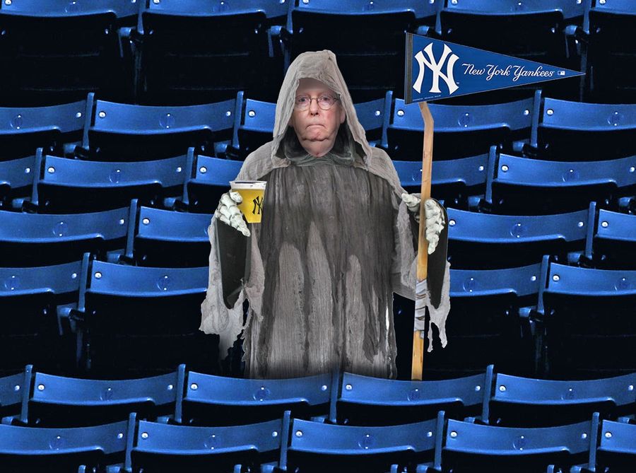 Grim Reaper McConnell Wants Baseball Back For One Reason: Ass-Covering