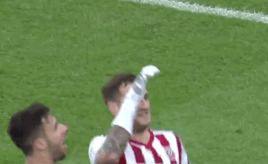 Sheffield United's Billy Sharp Celebrates Goal With Mr. Socko