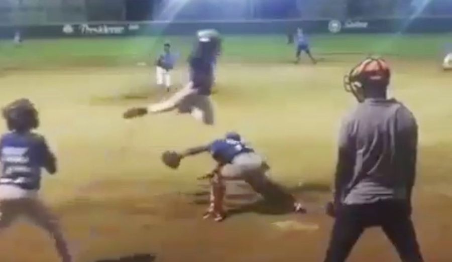 Dominican Baseball Child Briefly Becomes Superman