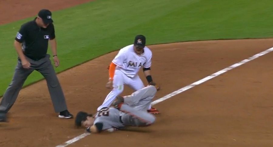 Buster Posey Invents Cool New Way To Slide Into Base