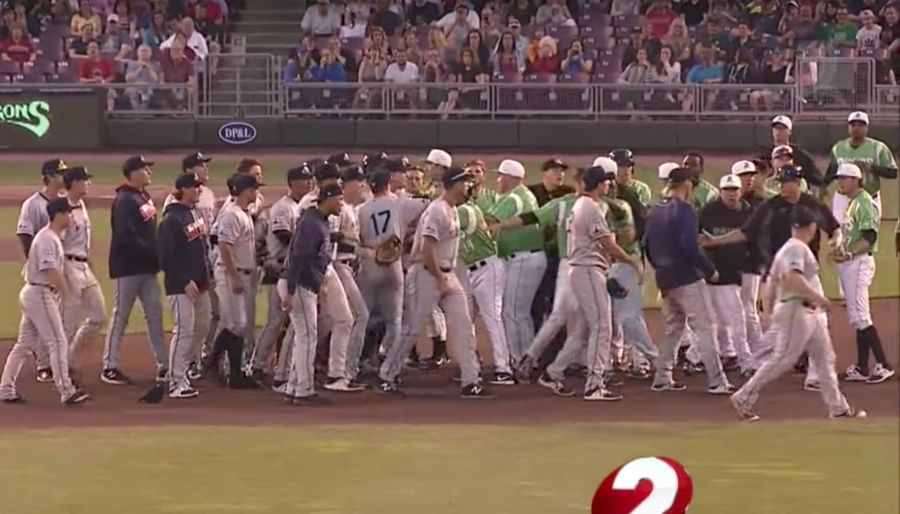 Minor Leaguer Escalates Rowdy Brawl By Whipping A Baseball At Opponent [Update]