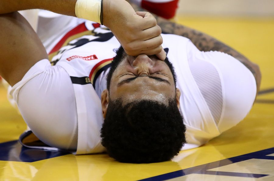 NBA Fines Anthony Davis For Self-Tampering In Public, Alarming Onlookers<em></em>