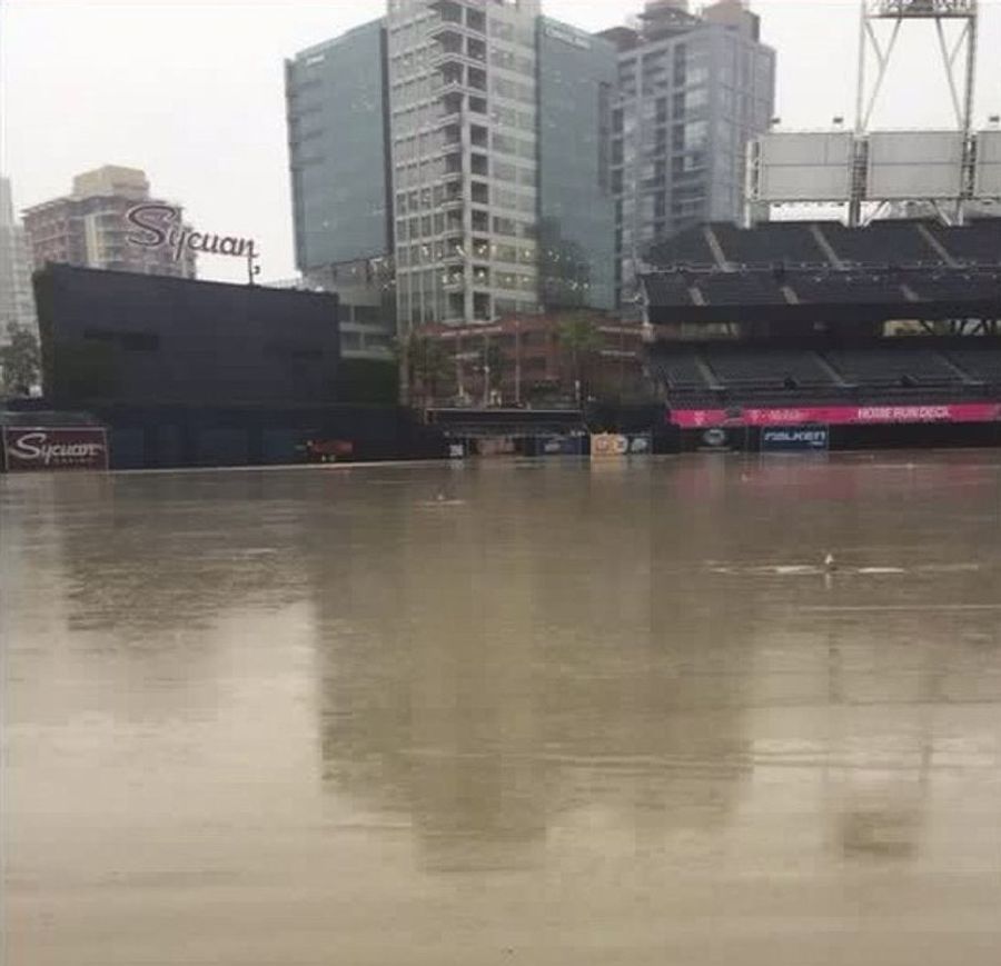 Petco Park Flooded