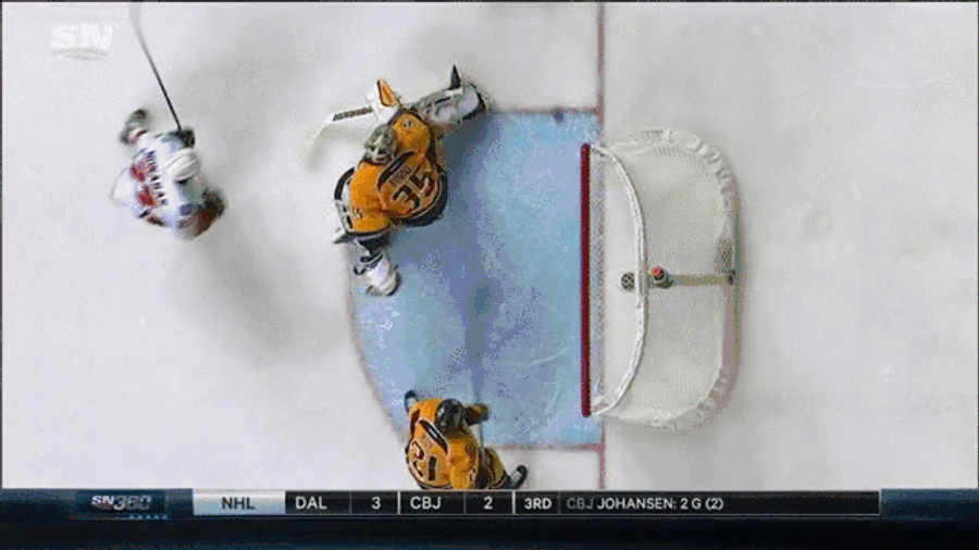 Derek Roy Makes Miraculous Goal Line Clearance
