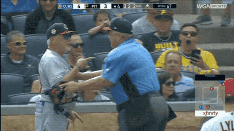 Angry, Pinwheeling Joe Maddon Gets Tossed From Cubs-Pirates Game