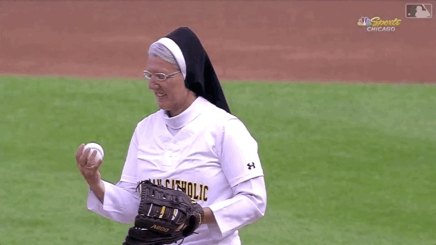 Get A Load Of This Hot-Doggin&#39; Strike-Throwin&#39; Baseball Nun
