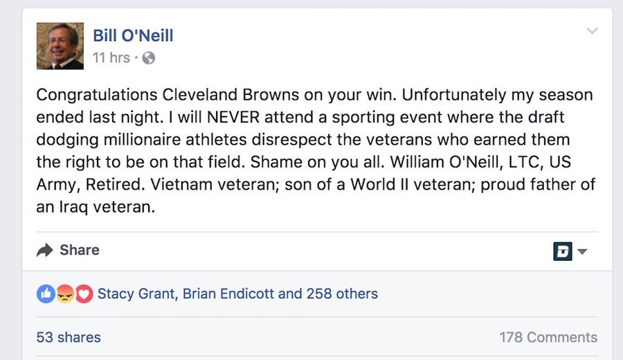 Ohio Supreme Court Justice Goes Off On "Draft Dodging" Browns Players