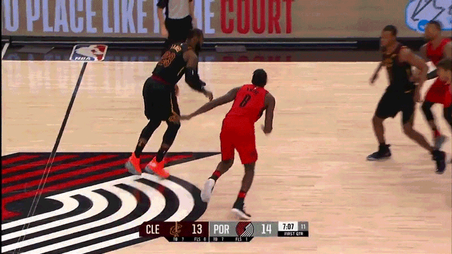 Oh, God, LeBron Just Murdered Jusuf Nurkic