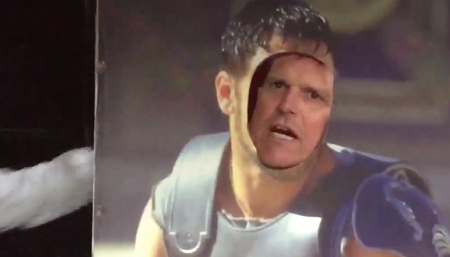 Jim Harbaugh Delivers <i>Gladiator</i> Monologue In His Special Style  