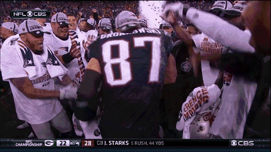 Pats Win; Gronk Dances