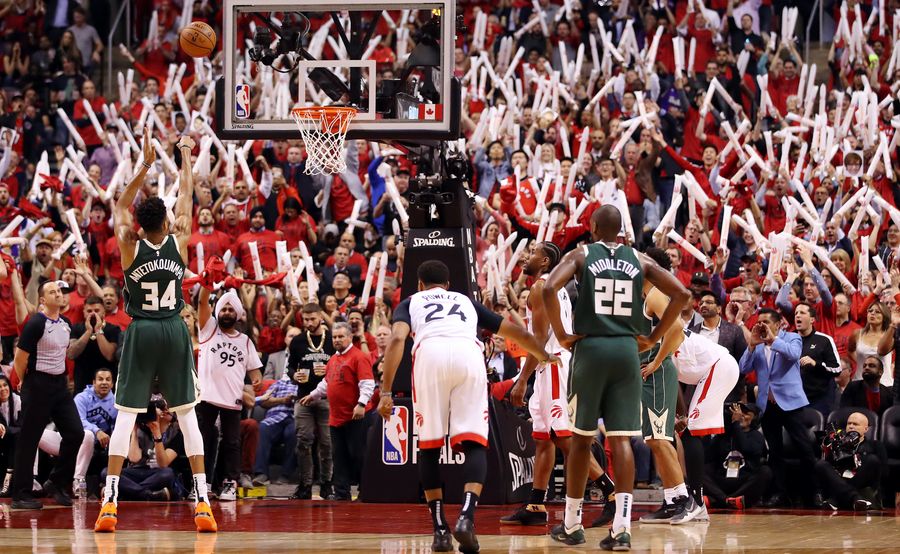 Fired-Up Raptors Thoroughly Flatten Bucks, Draw Even In Eastern Conference Finals