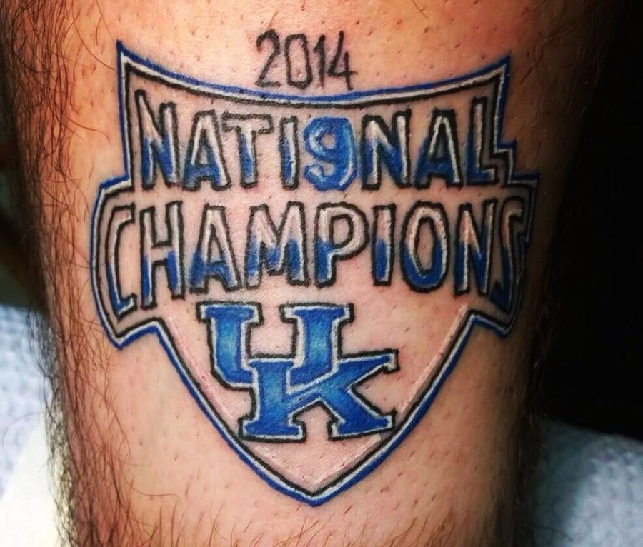 UK Fan With "National Champions" Tattoo Taking It As You'd Expect