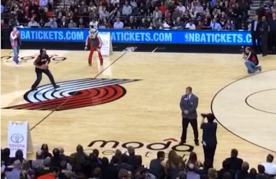 Blazers Fan's Half-Court Shot Is Confounding And Terrible