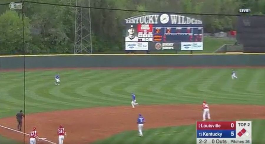 Kentucky Turns Wild Triple Play Against No. 2 Louisville
