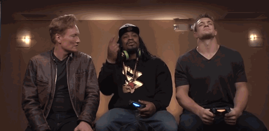 Marshawn Lynch's Outtakes From Gaming With Gronk Are Also Very Funny