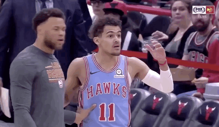 Trae Young Ejected For The Crime Of Staring At Kris Dunn&#39;s Back For Too Long