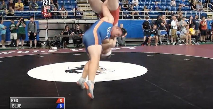 High School Wrestler Delivers An Attitude Adjustment To His Opponent