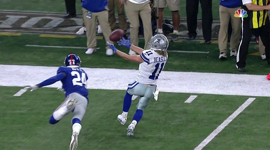 Cole Beasley Pulls Off The Nameplate Catch<em></em>
