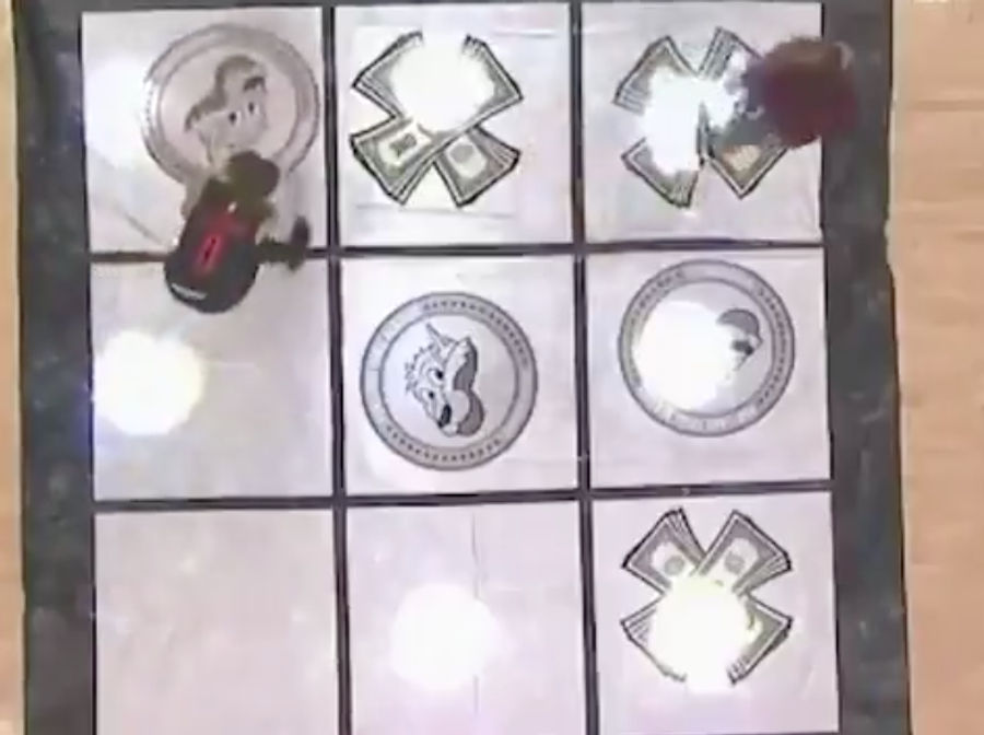 Blazers Fans Play An Infuriatingly Bad Game Of Tic-Tac-Toe