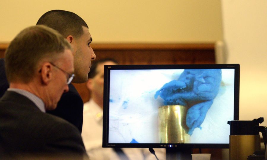 Aaron Hernandez's Defense Revolves Around That Piece Of Blue Gum