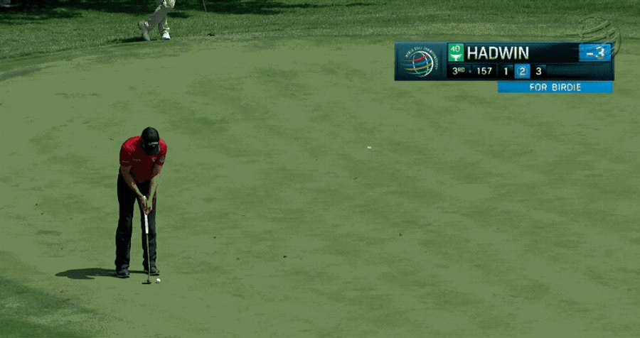 Adam Hadwin Nails Insane Sidewinding Birdie Putt
