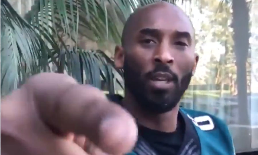 Kobe Bryant, Eagles Super Fan, Is Locked In