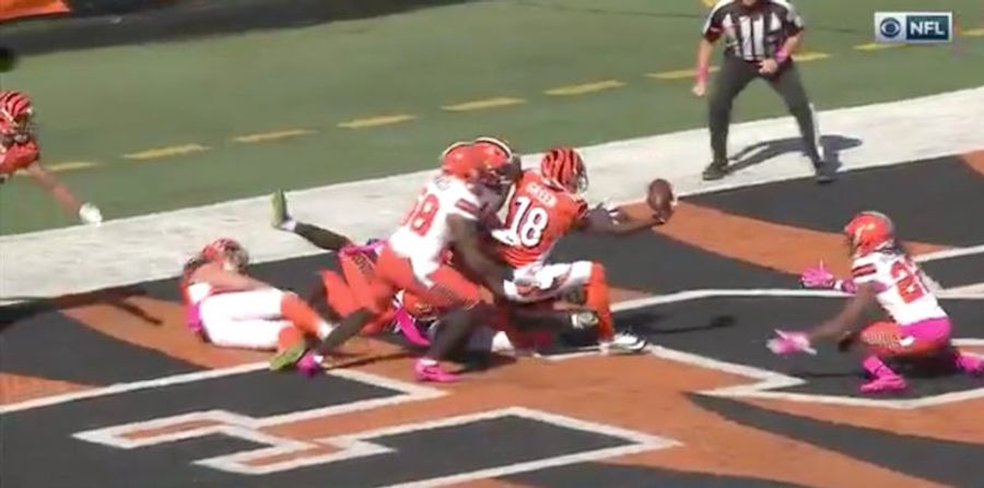 A.J. Green Tips Hail Mary Pass To Himself For Touchdown
