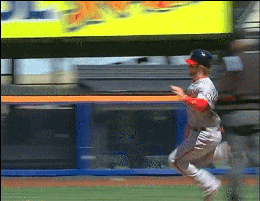 Bryce Harper Got Kicked In The Head